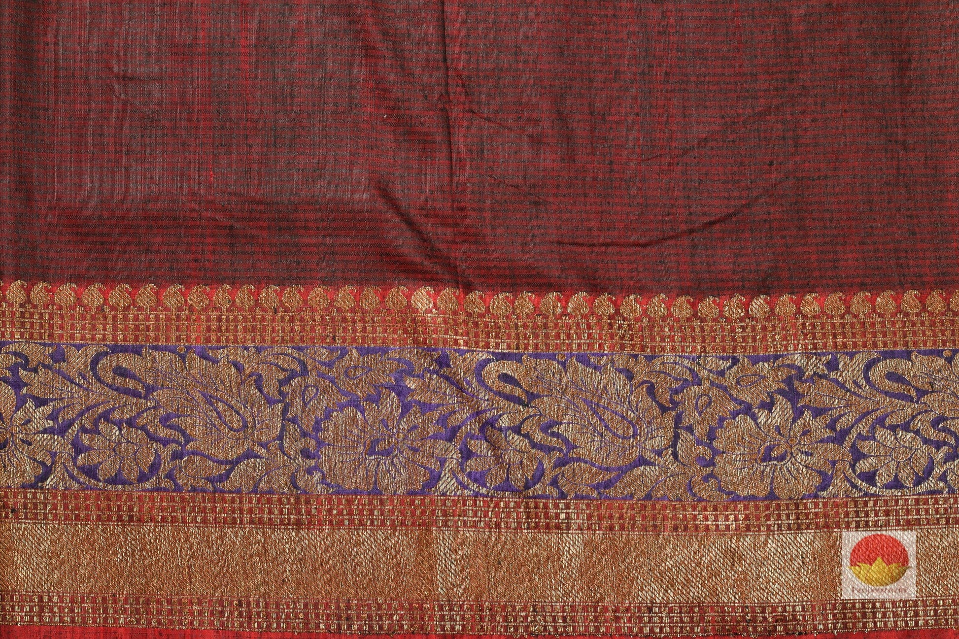Handwoven Banarasi Silk Saree - Matka Silk - PM 20 - Banarasi Silk - Panjavarnam