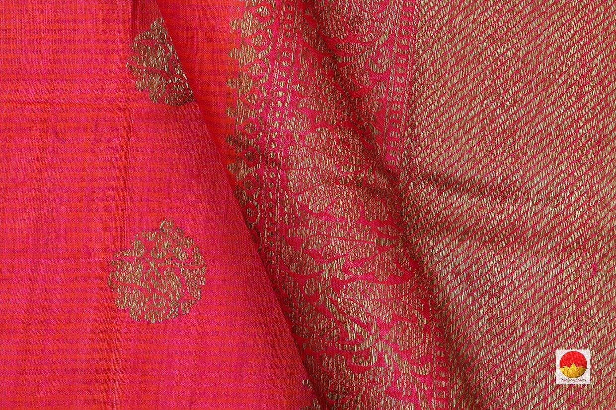 Handwoven Banarasi Silk Saree - Matka Silk - PM 216 - Archives - Banarasi Silk - Panjavarnam