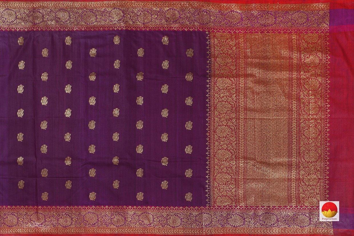 Handwoven Banarasi Silk Saree - Matka Silk - PM 218 - Archives - Banarasi Silk - Panjavarnam