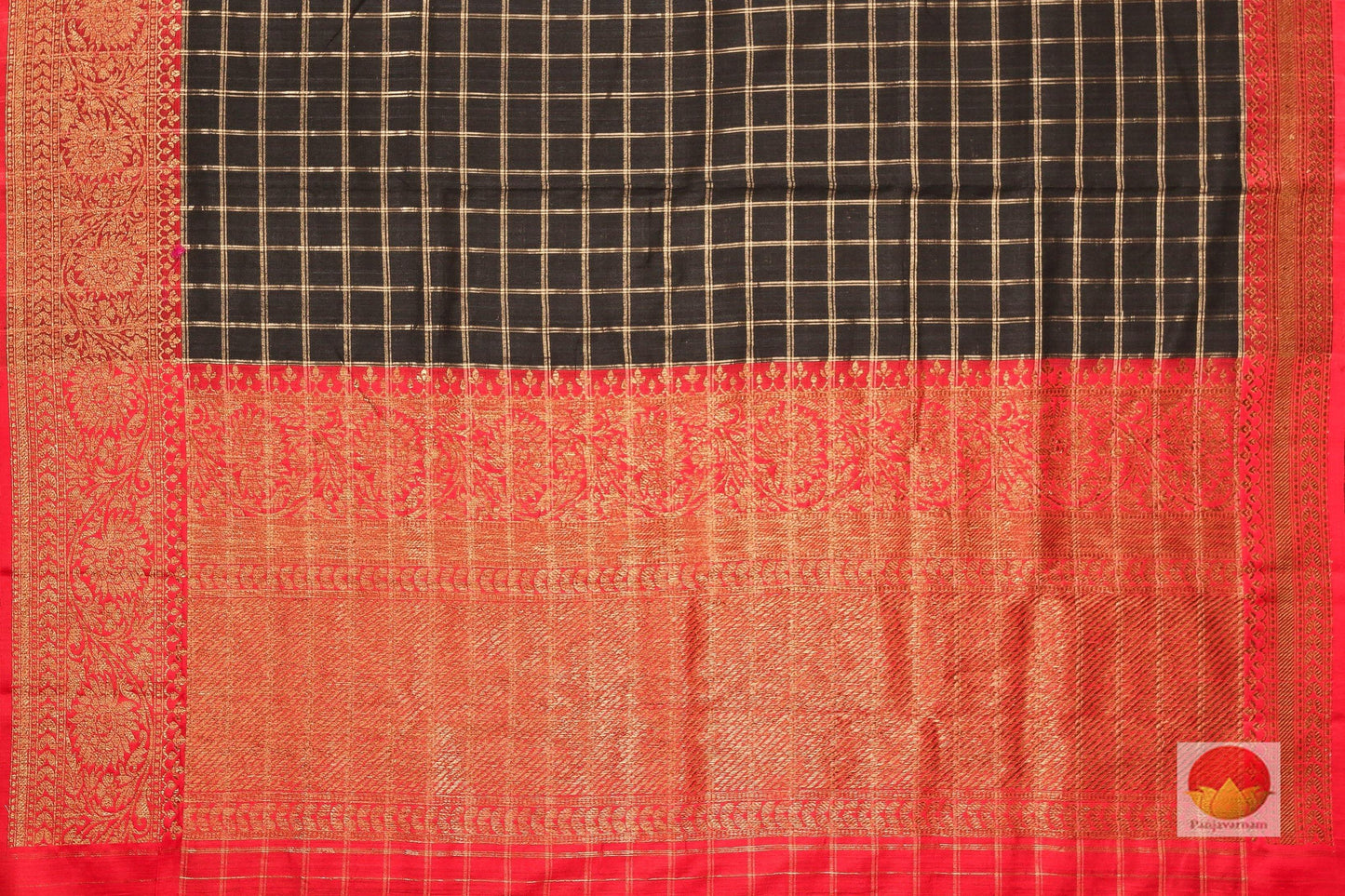 Handwoven Banarasi Silk Saree - Matka Silk - PM 32 Archives - Banarasi Silk - Panjavarnam