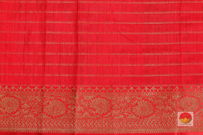 Handwoven Banarasi Silk Saree - Matka Silk - PM 32 Archives - Banarasi Silk - Panjavarnam