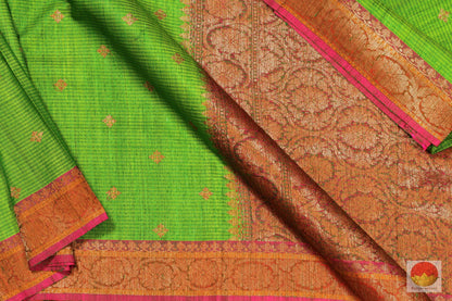 Handwoven Banarasi Silk Saree - Matka Silk - PM 38 Archives - Banarasi Silk - Panjavarnam
