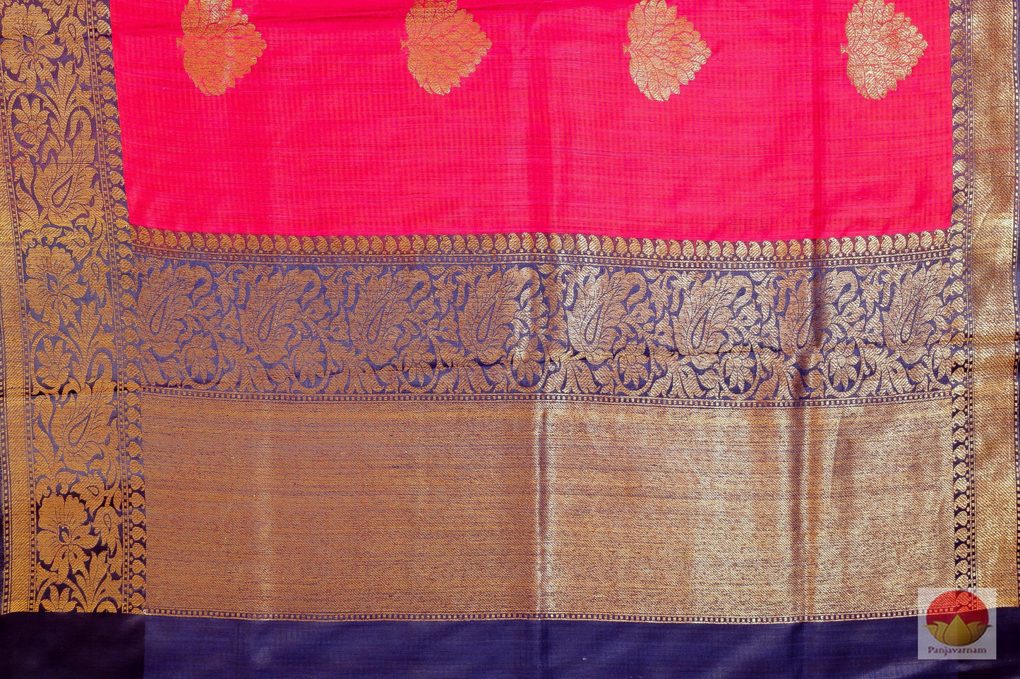 Handwoven Banarasi Silk Saree - Matka Silk - PM 39 Archives - Banarasi Silk - Panjavarnam