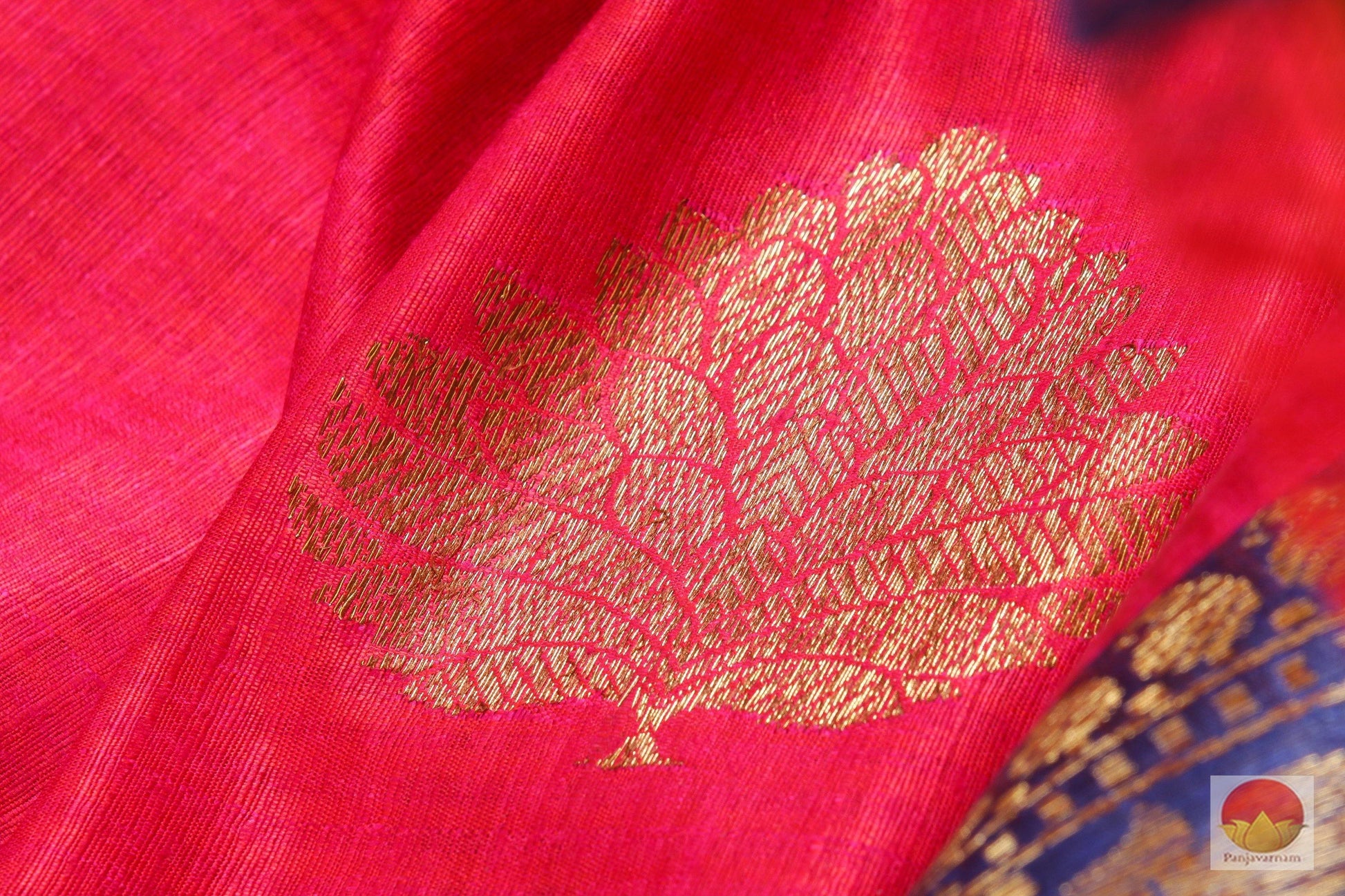 Handwoven Banarasi Silk Saree - Matka Silk - PM 39 Archives - Banarasi Silk - Panjavarnam