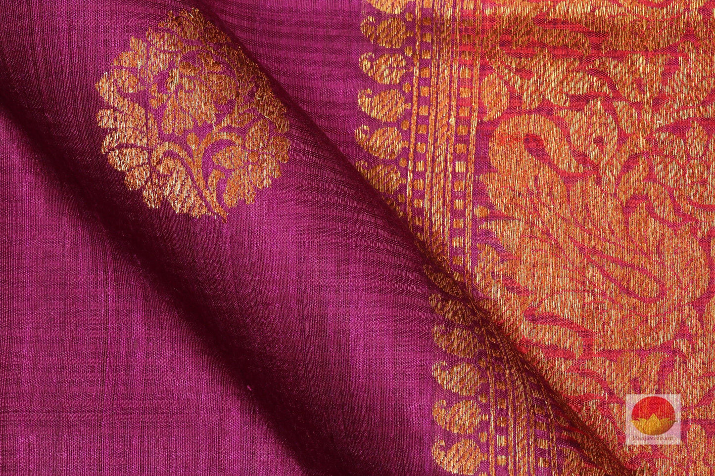 Handwoven Banarasi Silk Saree - Matka Silk - PM 42 Archives - Banarasi Silk - Panjavarnam