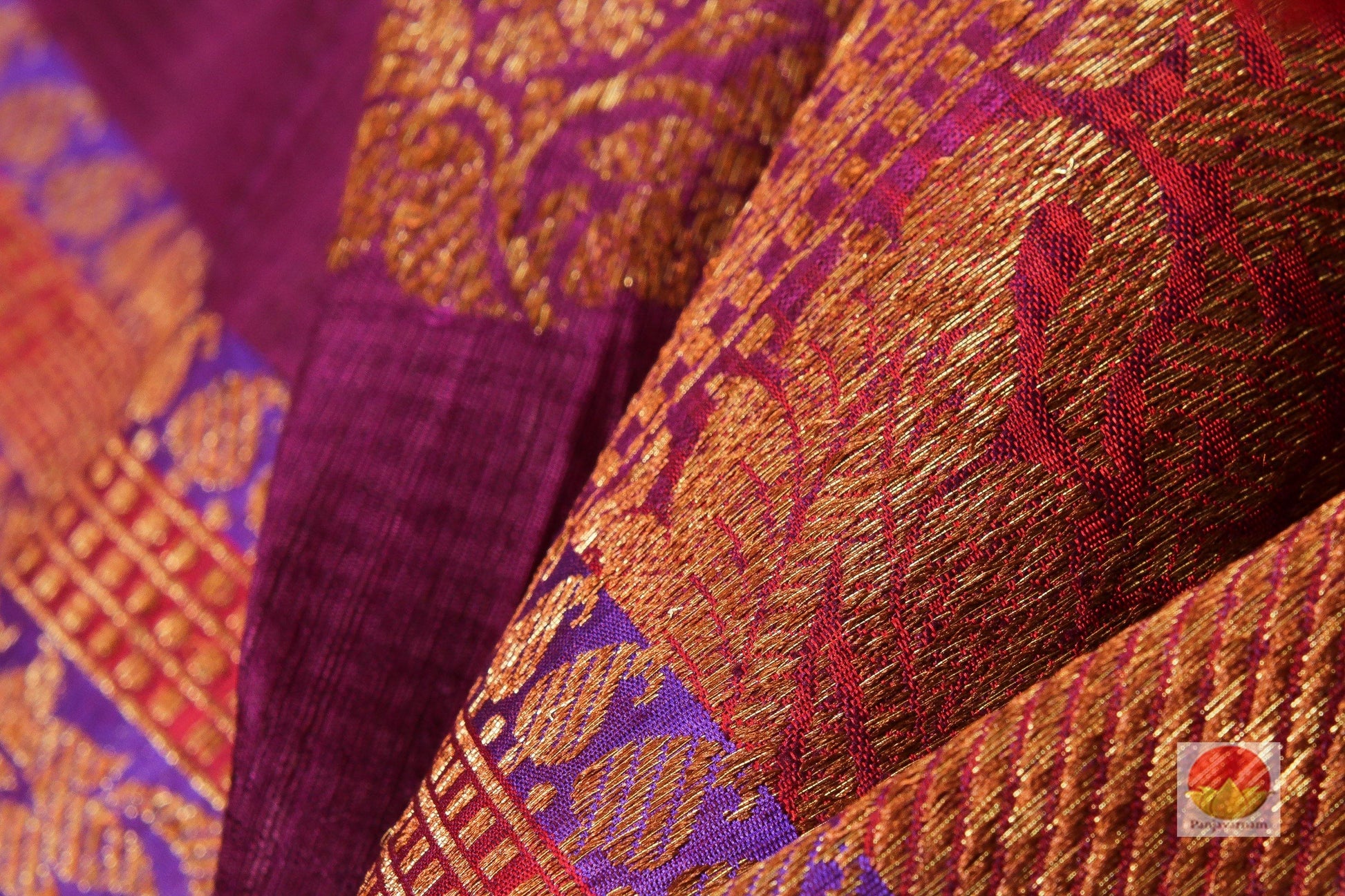 Handwoven Banarasi Silk Saree - Matka Silk - PM 42 Archives - Banarasi Silk - Panjavarnam