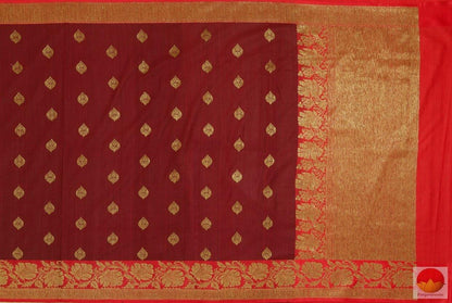 Handwoven Banarasi Silk Saree - Matka Silk - PM 60 Archives - Banarasi Silk - Panjavarnam