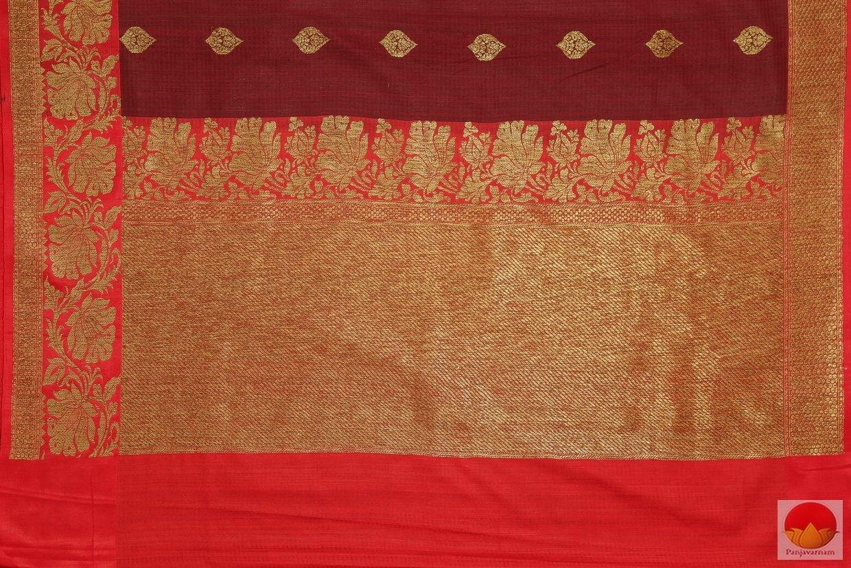 Handwoven Banarasi Silk Saree - Matka Silk - PM 60 Archives - Banarasi Silk - Panjavarnam