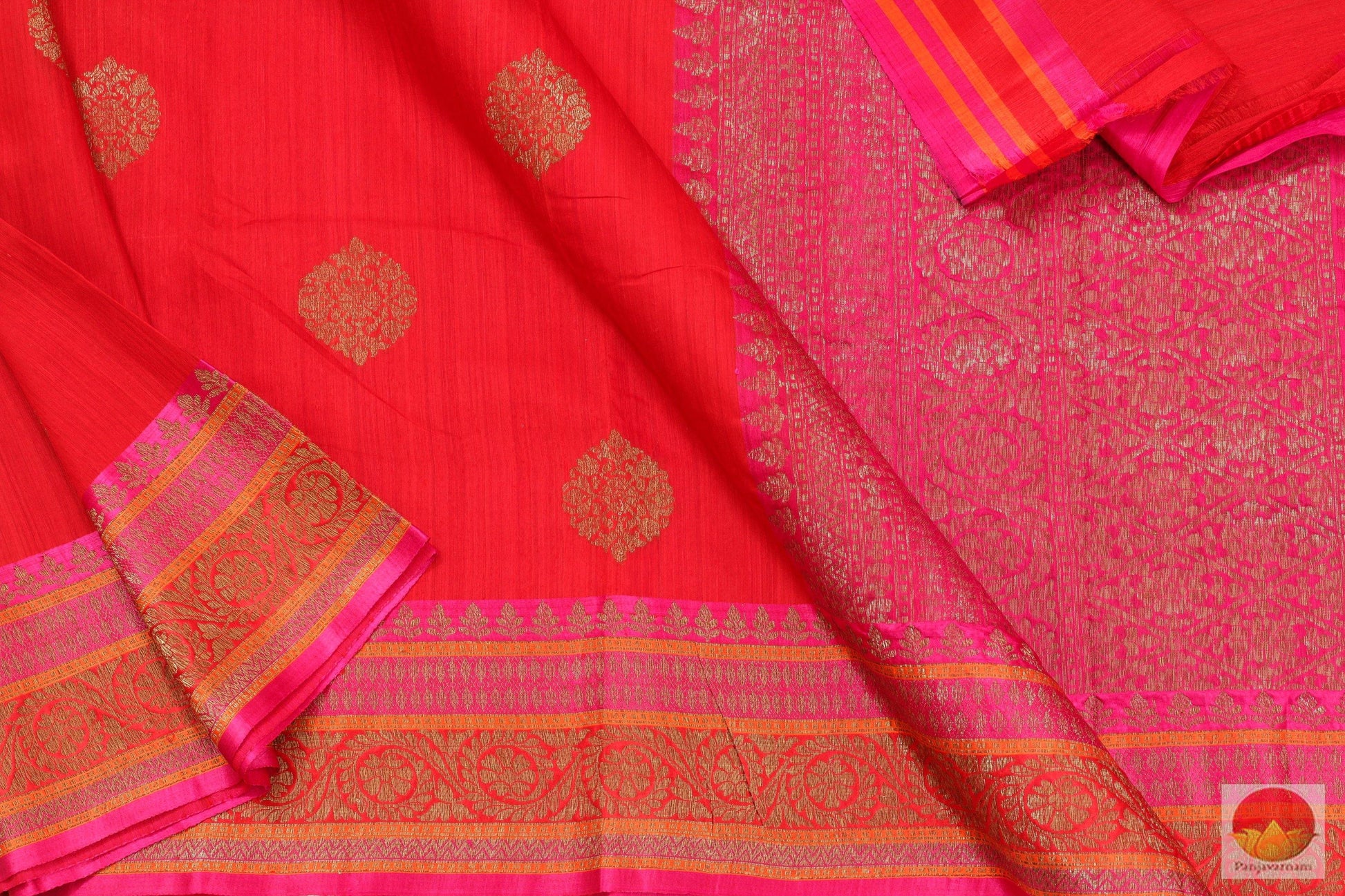 Handwoven Banarasi Silk Saree - PM 53 Archives - Banarasi Silk - Panjavarnam