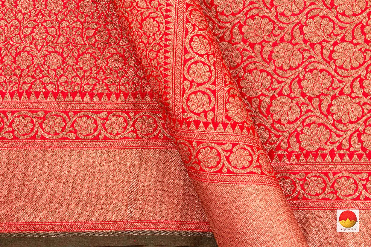 Handwoven Banarasi Silk Saree - Pure Silk - PB 262 - Banarasi Silk - Panjavarnam