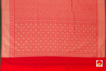 Handwoven Banarasi Silk Saree - Pure Silk - PB 262 - Banarasi Silk - Panjavarnam