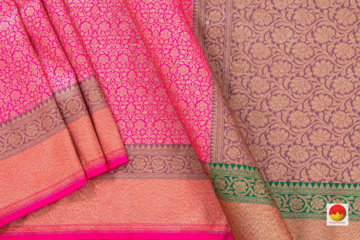Handwoven Banarasi Silk Saree - Pure Silk - PB 267 - Banarasi Silk - Panjavarnam
