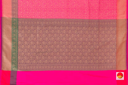 Handwoven Banarasi Silk Saree - Pure Silk - PB 267 - Banarasi Silk - Panjavarnam