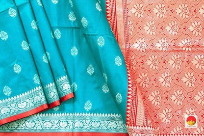 Handwoven Banarasi Silk Saree - Pure Silk - PB 285 - Banarasi Silk - Panjavarnam