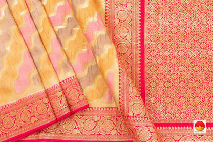 Handwoven Banarasi Silk Saree - Pure Silk - PB 286 - Banarasi Silk - Panjavarnam