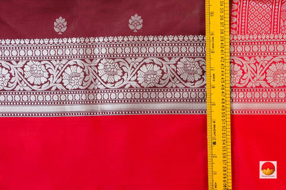 Handwoven Banarasi Silk Saree - Pure Silk - PB 290 - Banarasi Silk - Panjavarnam