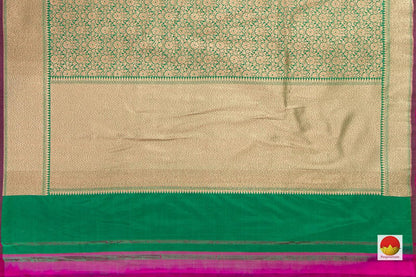 Handwoven Banarasi Silk Saree - Pure Silk - PB 292 - Banarasi Silk - Panjavarnam