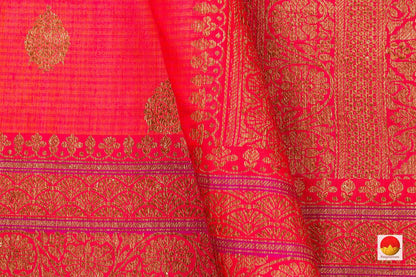 Handwoven Banarasi Silk Saree - Pure Silk - PM 288 - Banarasi Silk - Panjavarnam