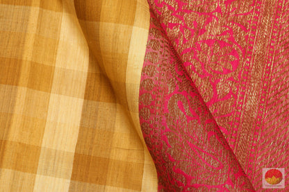 Handwoven Banarasi Silk Saree - Pure Silk - PM 56 - Banarasi Silk - Panjavarnam