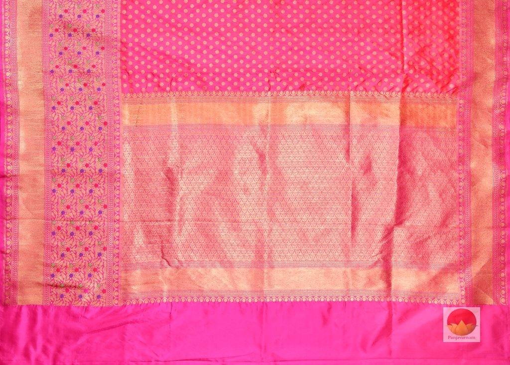 Handwoven Banarasi Silk Saree - Soft Silk - PM 08 - Banarasi Silk - Panjavarnam