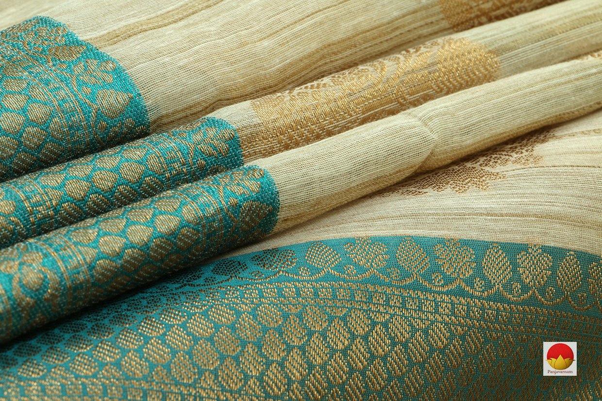 Handwoven Banarasi Silk Tussar Saree - PBT 1058 - Banarasi Silk - Panjavarnam