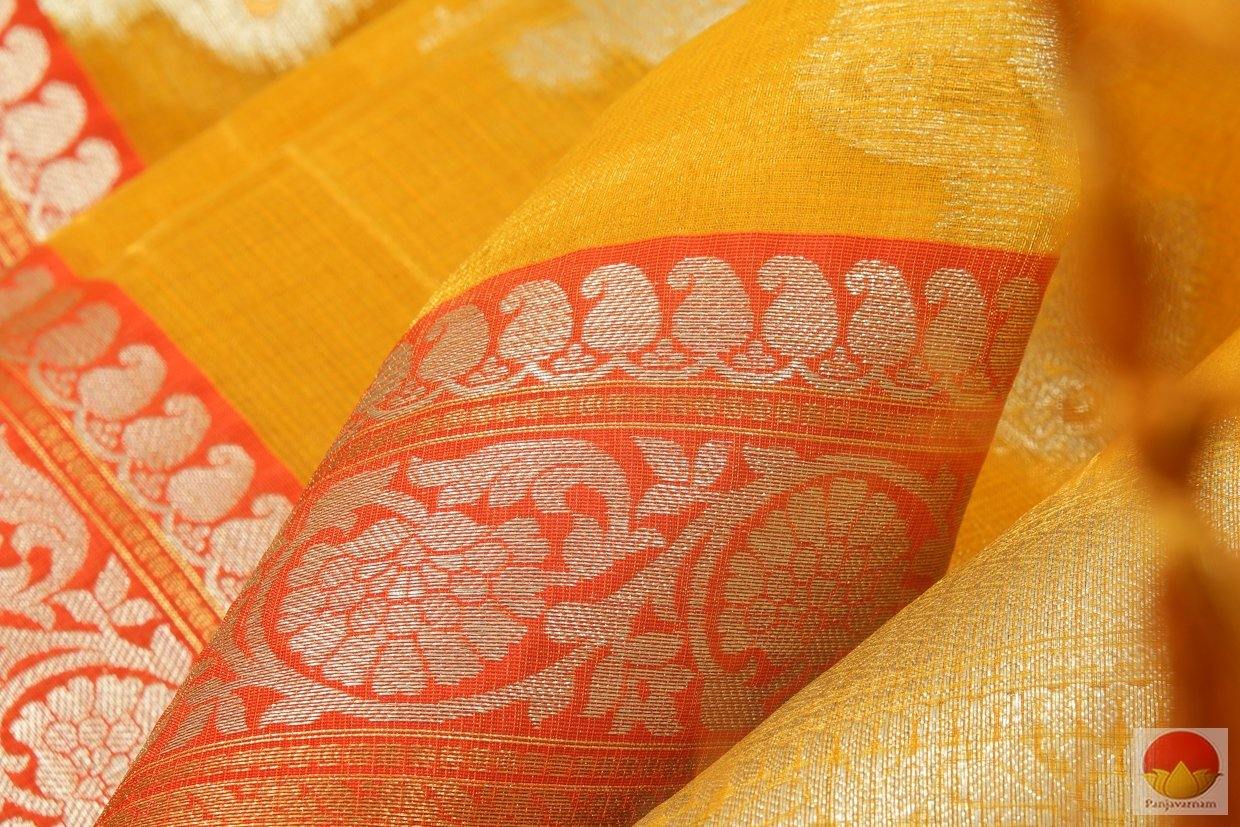 Handwoven Banarasi tissue by Cotton Saree - PSC 580 Archives - Silk Cotton - Panjavarnam