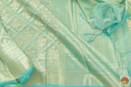 Handwoven Banarasi tissue by Cotton Saree - PSC 629 Archives - Silk Cotton - Panjavarnam
