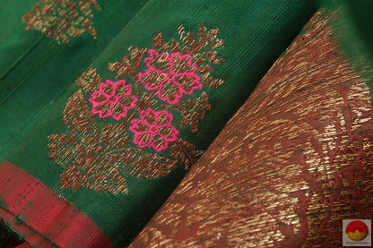 Handwoven Banarasi Tussar Silk Saree - PBT 113 - Archives - Banarasi Silk - Panjavarnam