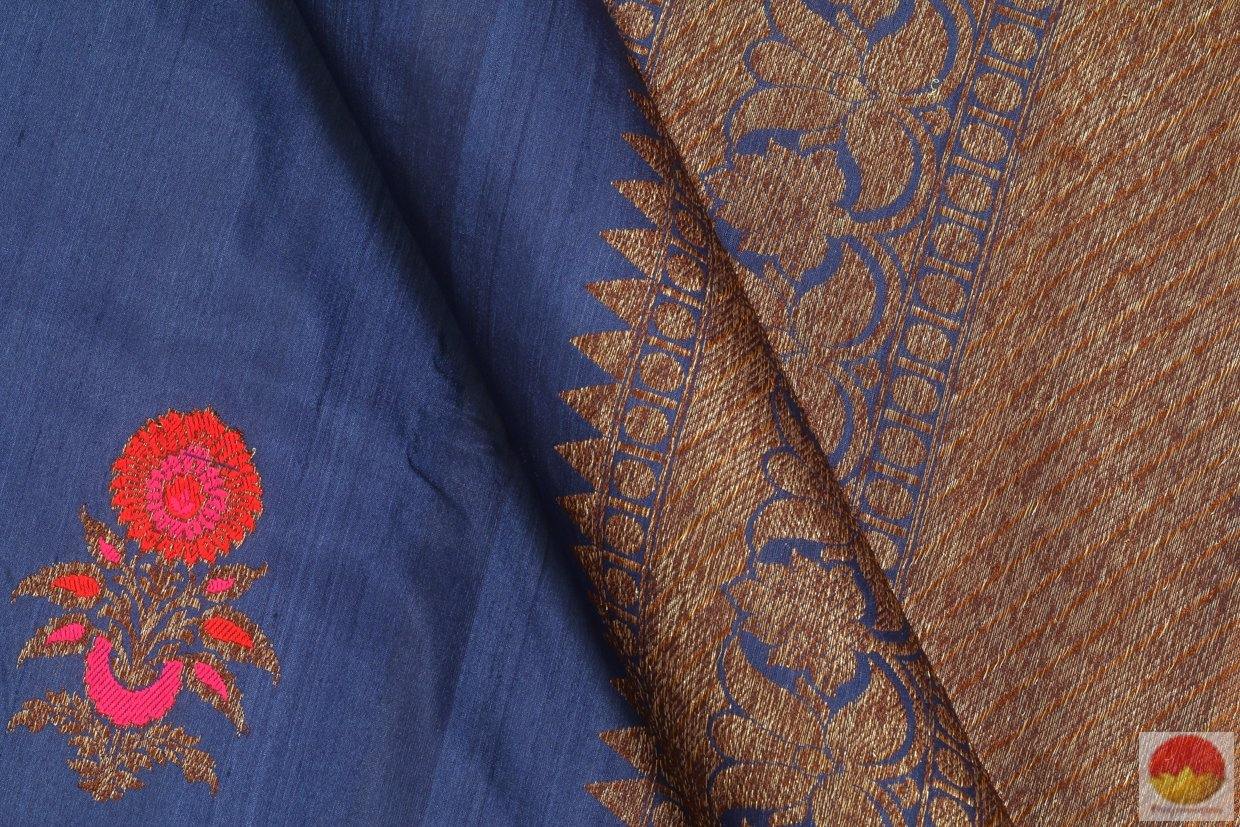 Handwoven Banarasi Tussar Silk Saree - PBT 114 Archives - Banarasi Silk - Panjavarnam