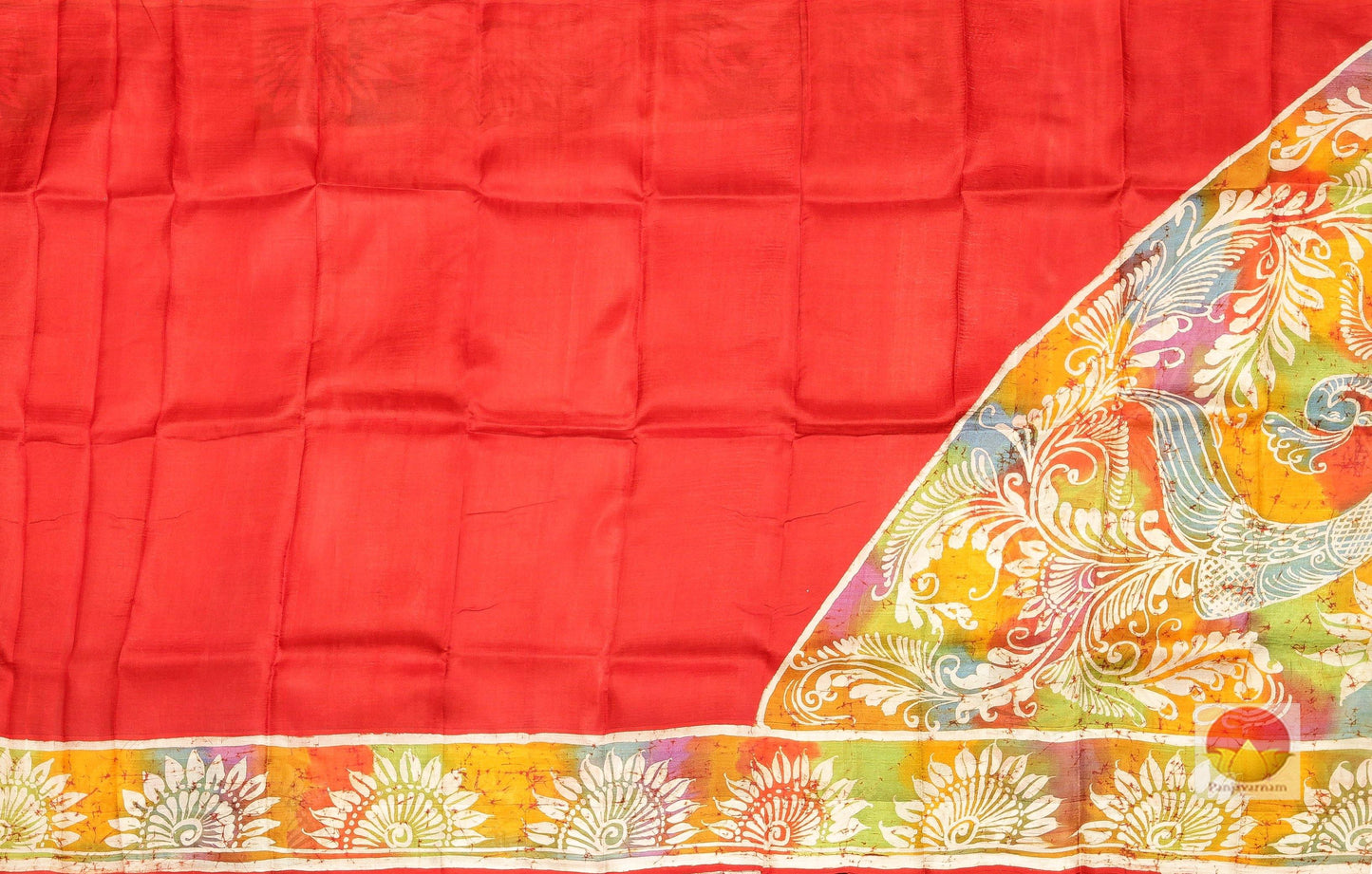 Handwoven Batik Silk Saree - PB 83 - Batik Silk - Panjavarnam