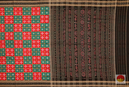 Handwoven Cotton Saree - Double Ikkat - SC17 - Cotton Saree - Panjavarnam