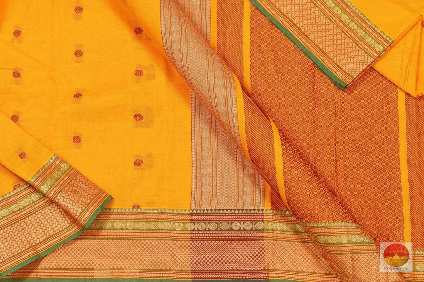 Handwoven Cotton Saree - PC 104 - Cotton Saree - Panjavarnam