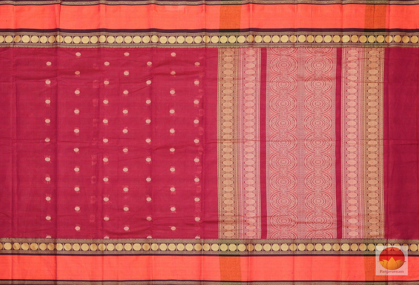 Handwoven Cotton Saree - PC 113 - Cotton Saree - Panjavarnam