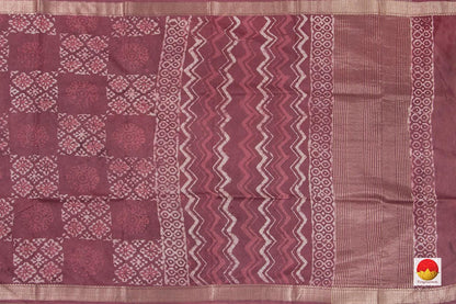 Handwoven Cotton Saree - PV GY 06 - Cotton Sari - Panjavarnam