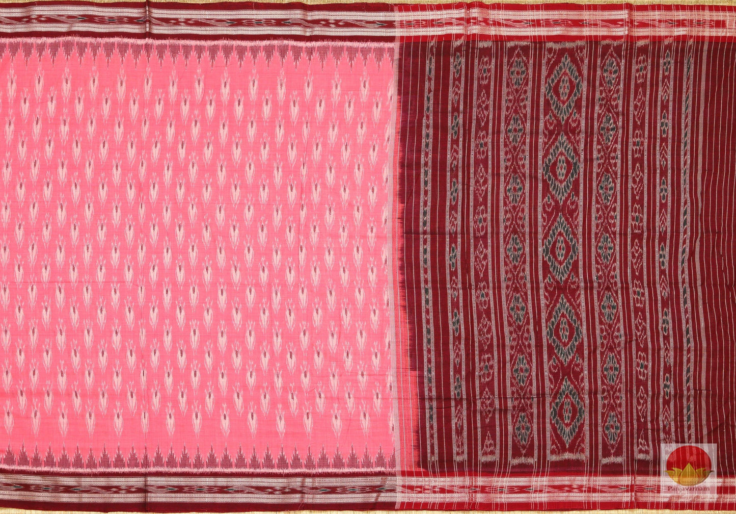 Handwoven Cotton Saree - Sambalpuri - SC 01A - Cotton Saree - Panjavarnam