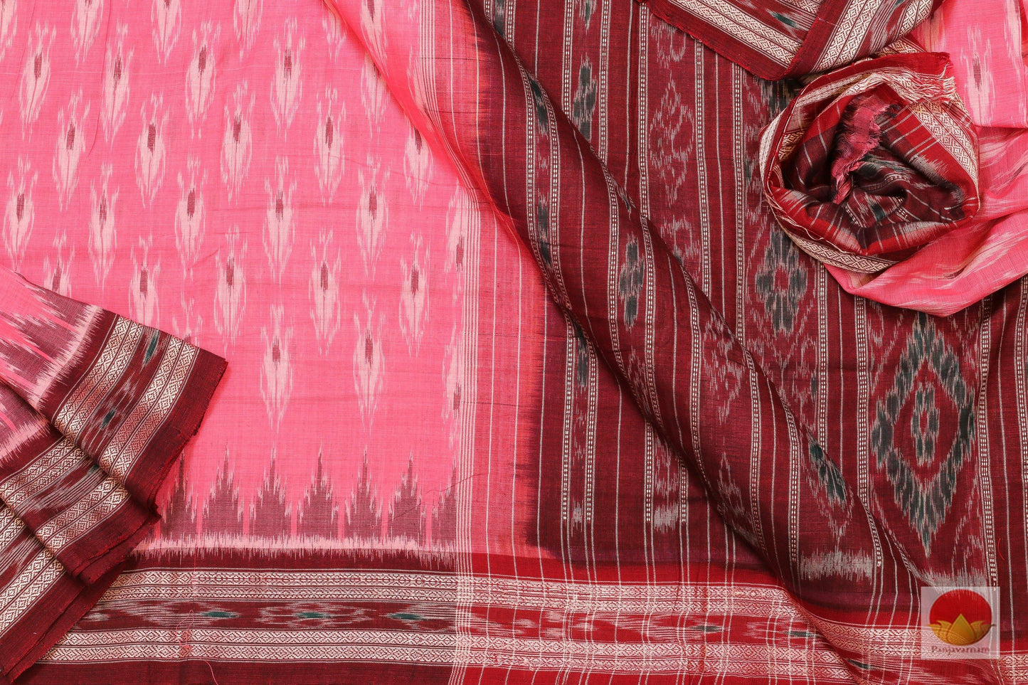 Handwoven Cotton Saree - Sambalpuri - SC 01A - Cotton Saree - Panjavarnam