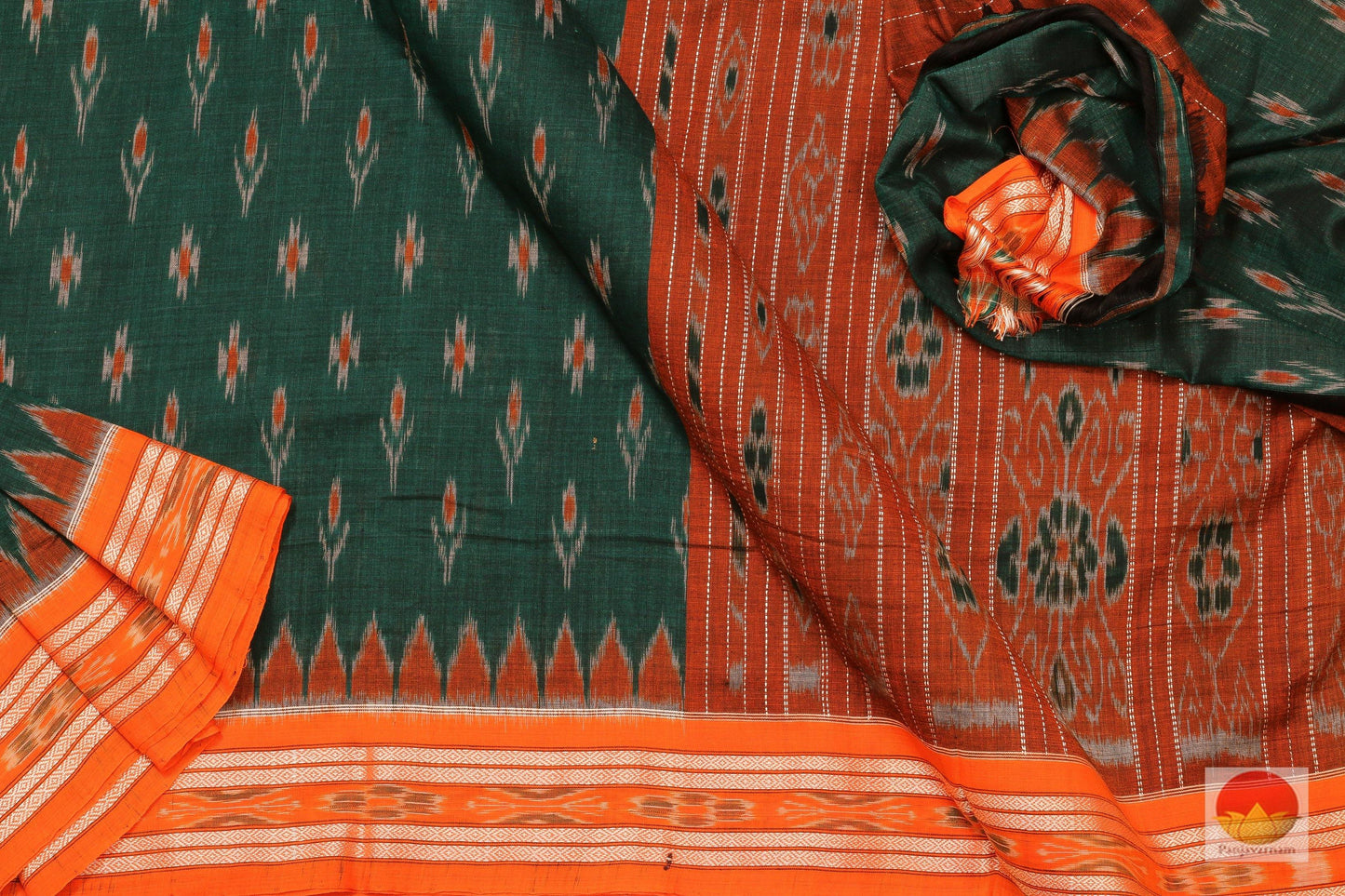 Handwoven Cotton Saree - Sambalpuri - SC 06 - Cotton Saree - Panjavarnam sc 06