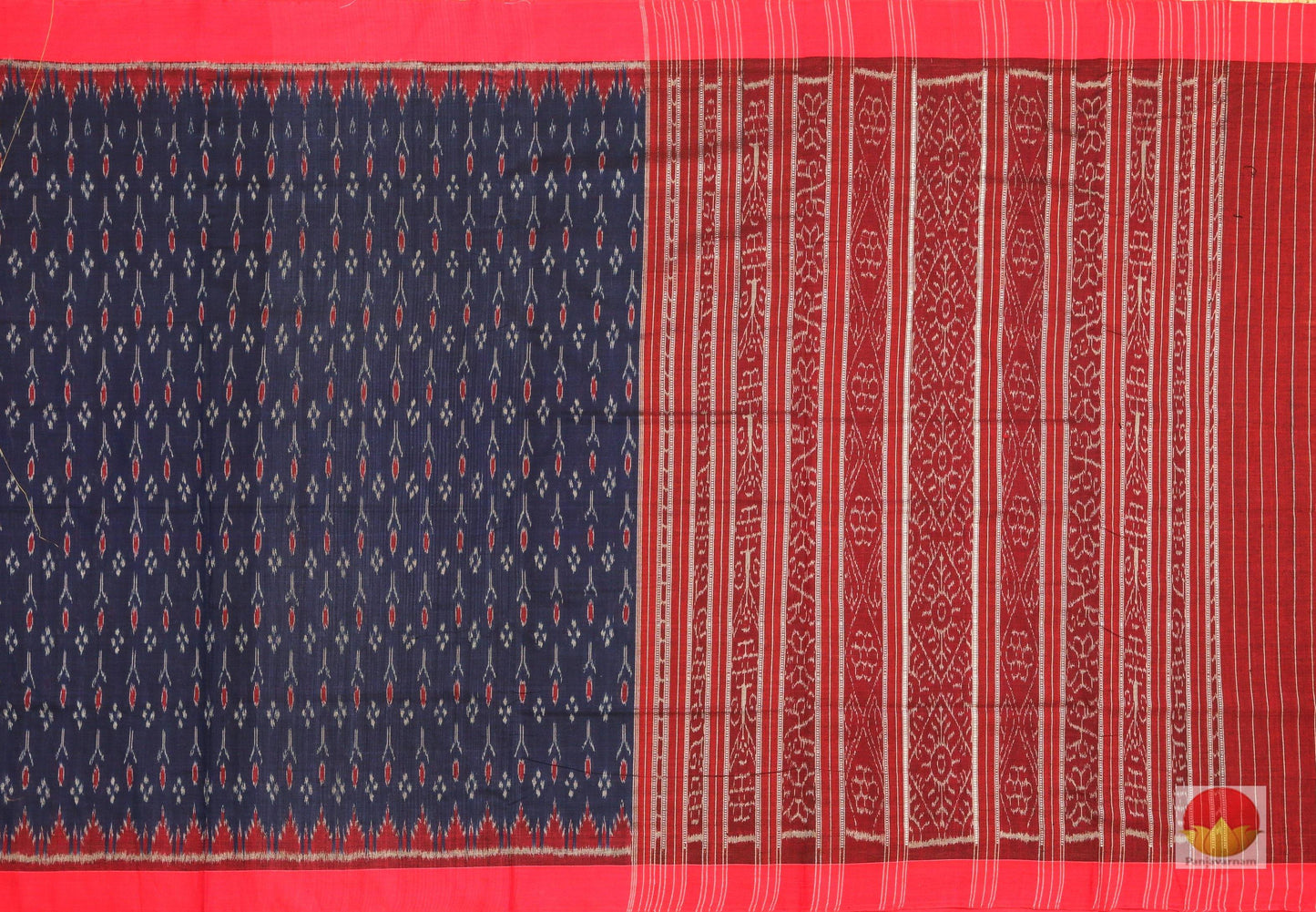 Handwoven Cotton Saree - Sambalpuri - SC 09 - Cotton Saree - Panjavarnam SC 09