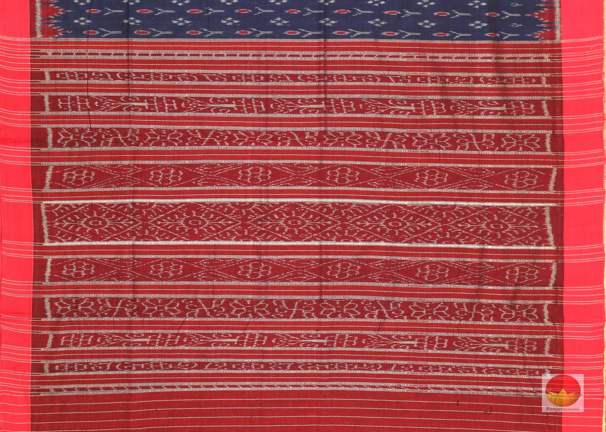 Handwoven Cotton Saree - Sambalpuri - SC 09 - Cotton Saree - Panjavarnam SC 09