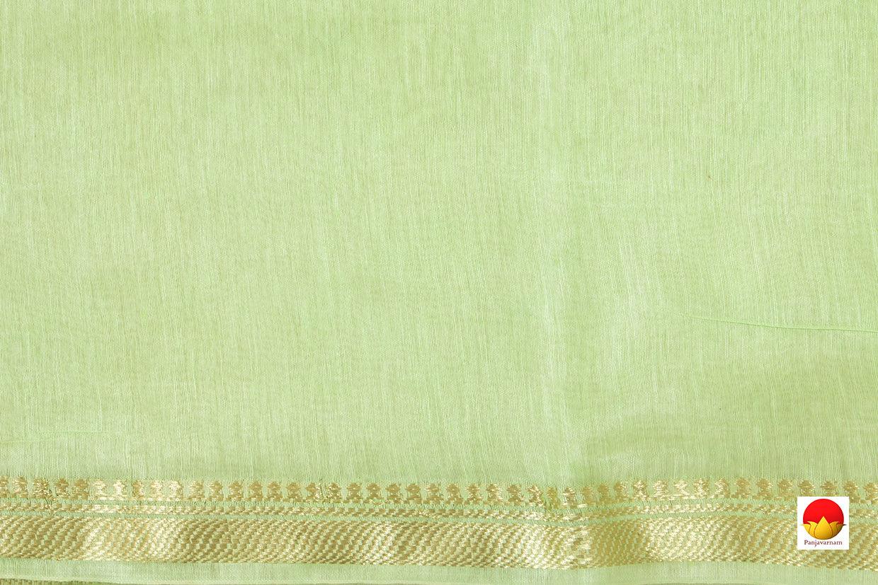 Handwoven Embroidered Linen Saree - PL 1037 - Linen Sari - Panjavarnam