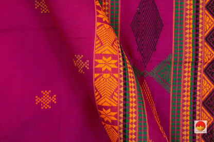 Handwoven Kanchi Silk Cotton Saree - Bomkai - KSC 1042 - Silk Cotton - Panjavarnam