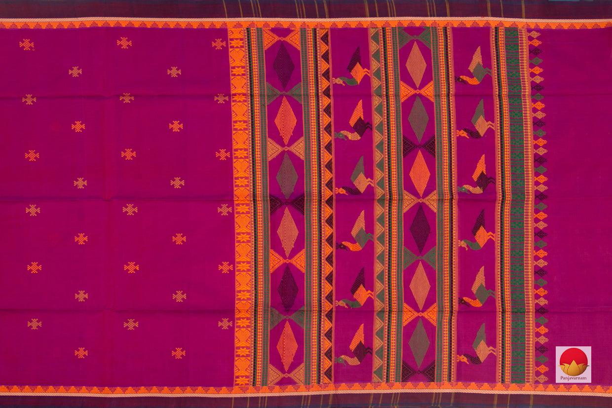 Handwoven Kanchi Silk Cotton Saree - Bomkai - KSC 1042 - Silk Cotton - Panjavarnam