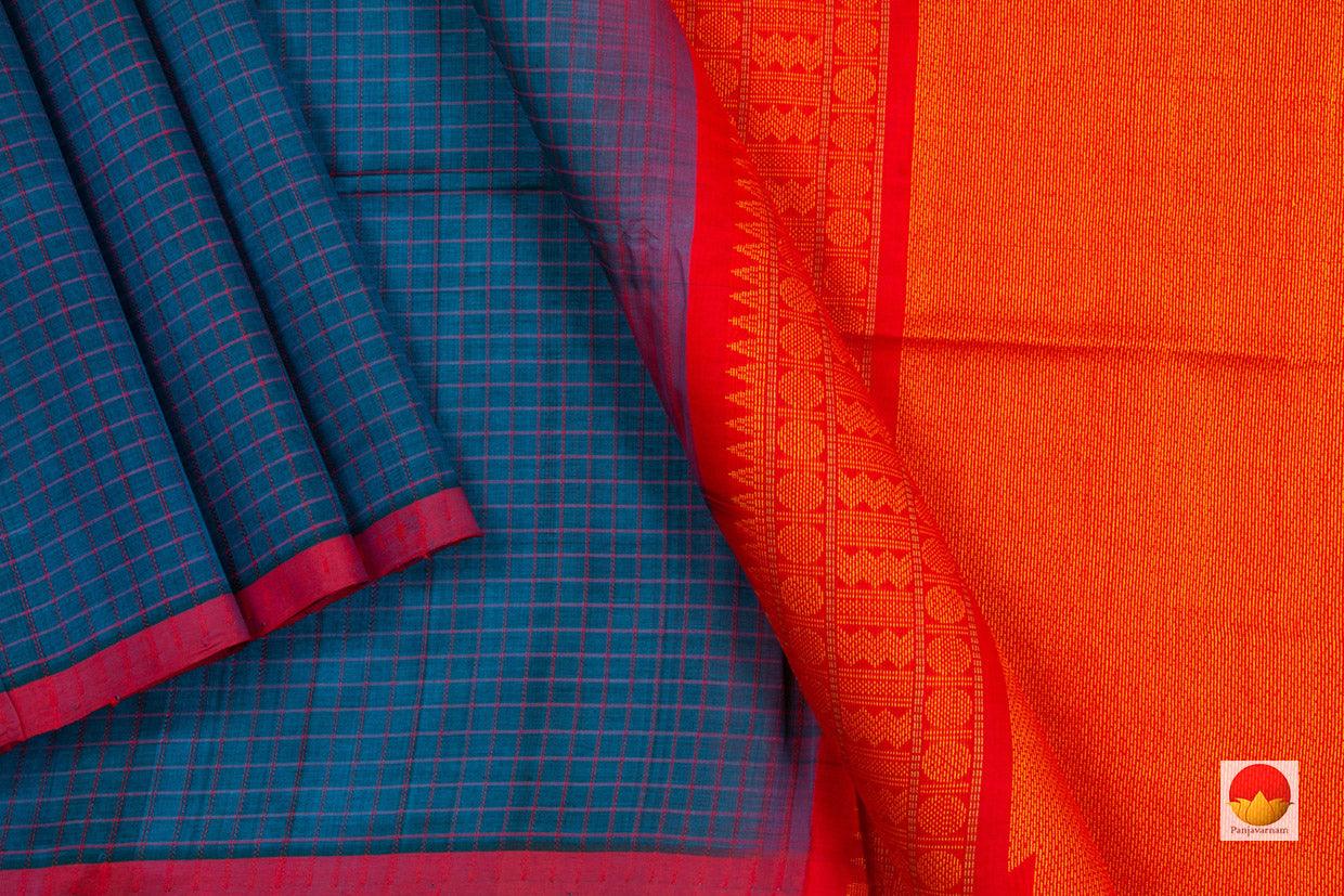 Handwoven - Kanchi Silk Cotton Saree - KSC 1047 - Silk Cotton - Panjavarnam