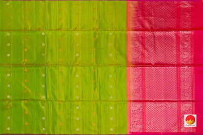 Handwoven Kanchipuram Soft Silk Saree - Borderless - PV SRI 5409 - Silk Sari - Panjavarnam