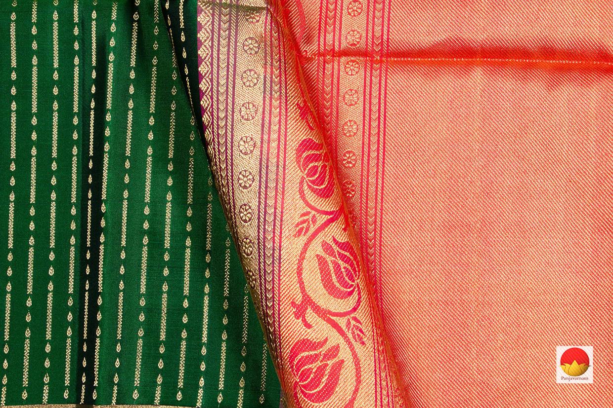 Handwoven Kanchipuram Soft Silk Saree - Borderless - PV SRI 5450 - Silk Sari - Panjavarnam