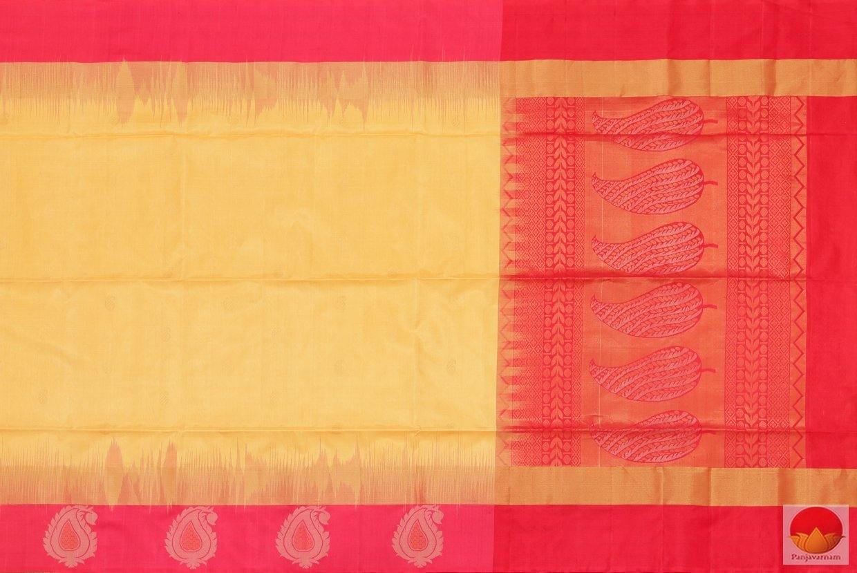 Handwoven Kanchipuram Soft Silk Saree - PV G 4186 - Silk Sari - Panjavarnam