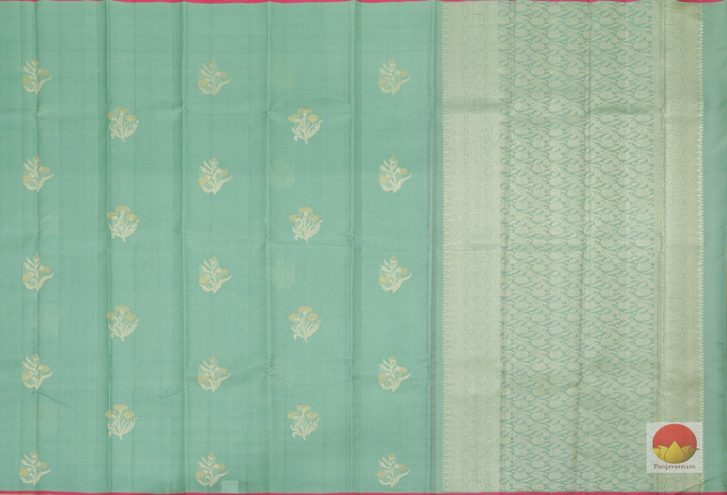 Handwoven Kanjivaram - Organza Silk Saree - Pure Zari - PVASB 40 - Silk Sari - Panjavarnam
