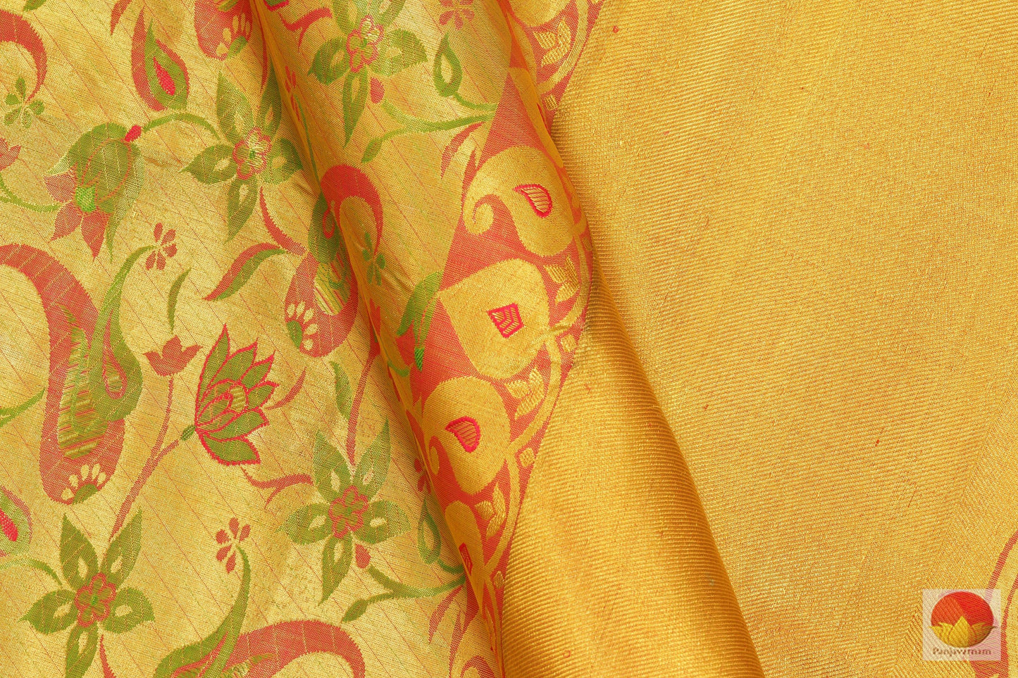 Handwoven Kanjivaram Pure Silk Saree - Pure Silk - Pure Zari - PV SVS 2068 Archives - Silk Sari - Panjavarnam