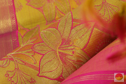 Handwoven Kanjivaram Pure Silk Saree - Pure Silk - Pure Zari - PV SVS 2075 Archives - Silk Sari - Panjavarnam