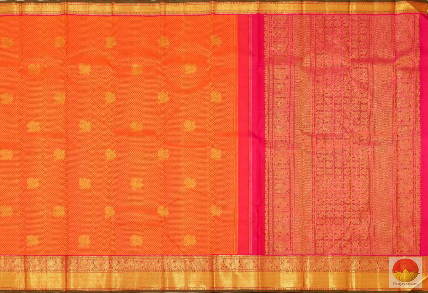 Handwoven Kanjivaram Pure Silk Saree - Pure Silk - Pure Zari - PVG 4015 Archives - Silk Sari - Panjavarnam